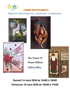 Exposition Énéo BL'A : figurines, patchwork, scrapbooking à Braine-L'alleud - Expo / Salon - Wekty
