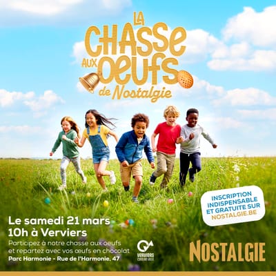 Chasse aux œufs au Parc de l’Harmonie en Belgique - Wekty