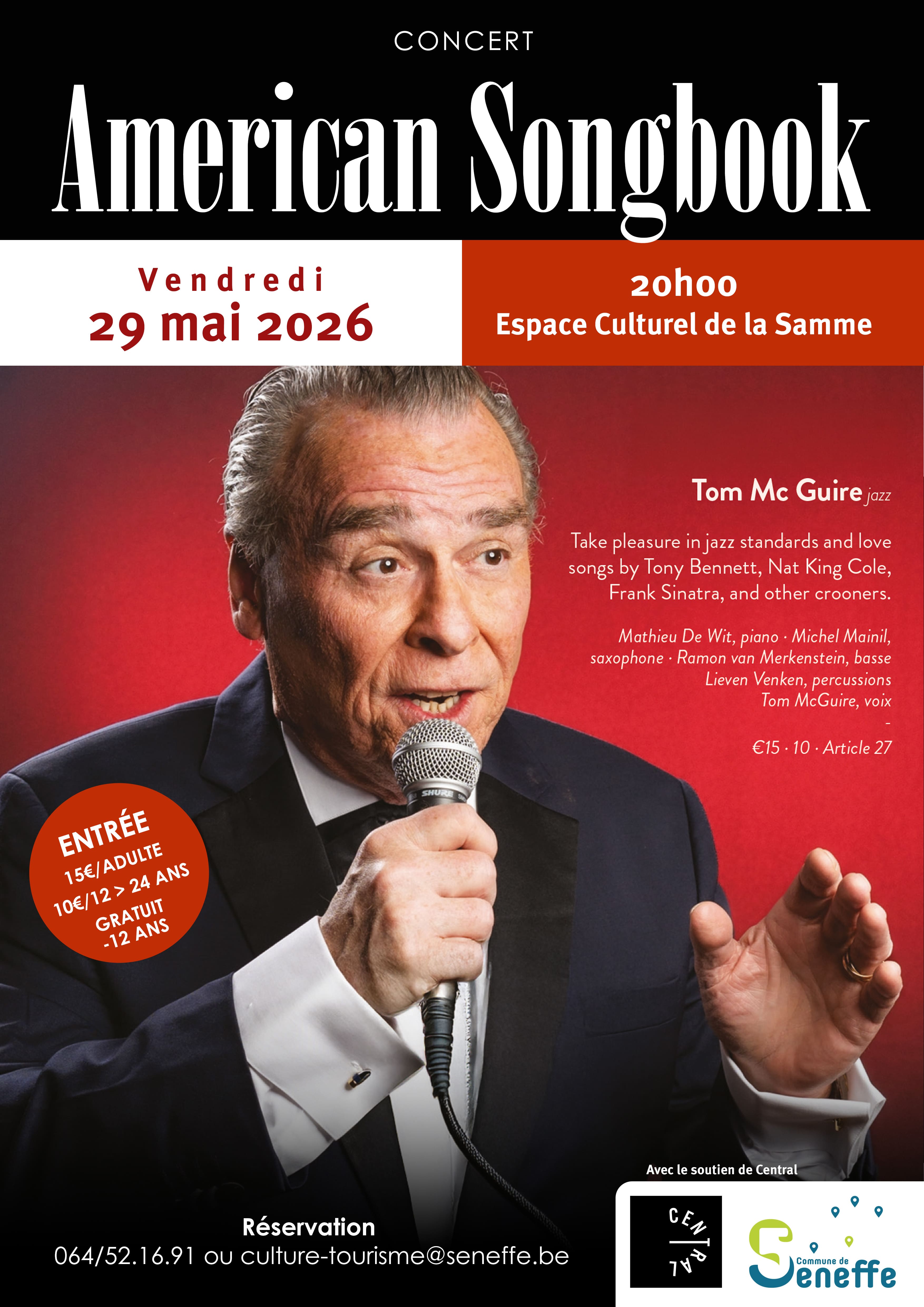 Tom McGuire - American Songbook en Belgique - Wekty