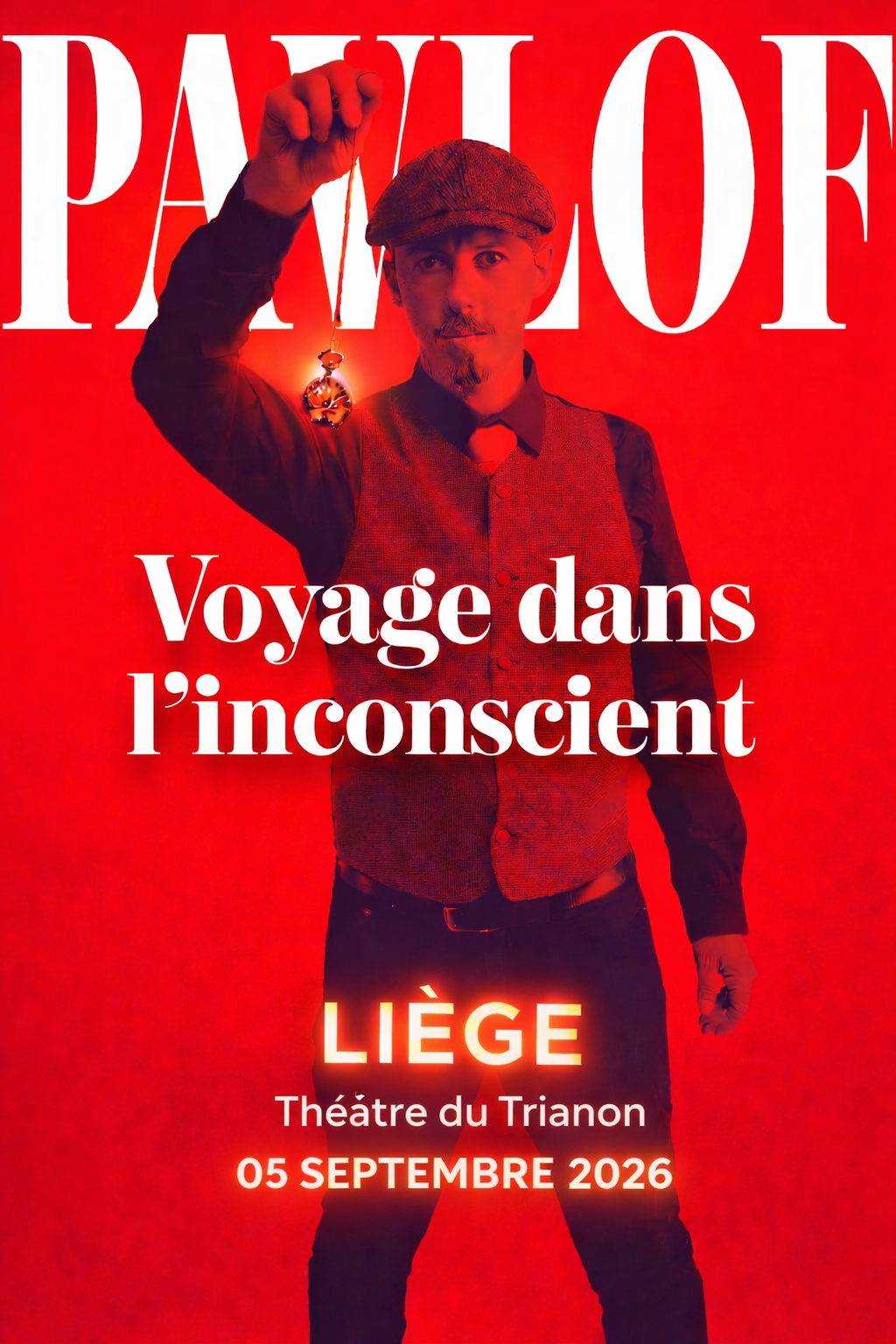 Spectacle d'hypnose - Pavlof - Voyage dans l'inconscient - Liège en Belgique - Wekty