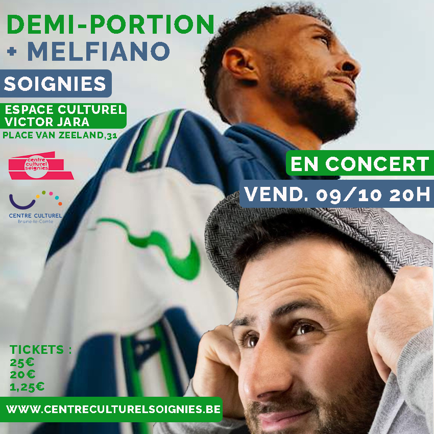 Demi portion x Melfiano dans Hainaut - Concert / Spectacle - Wekty